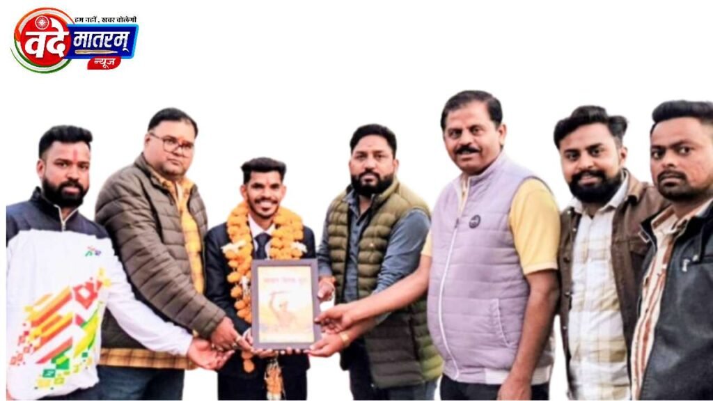 International Kho-Kho player Sachin Bhargava felicitated in Ratlam