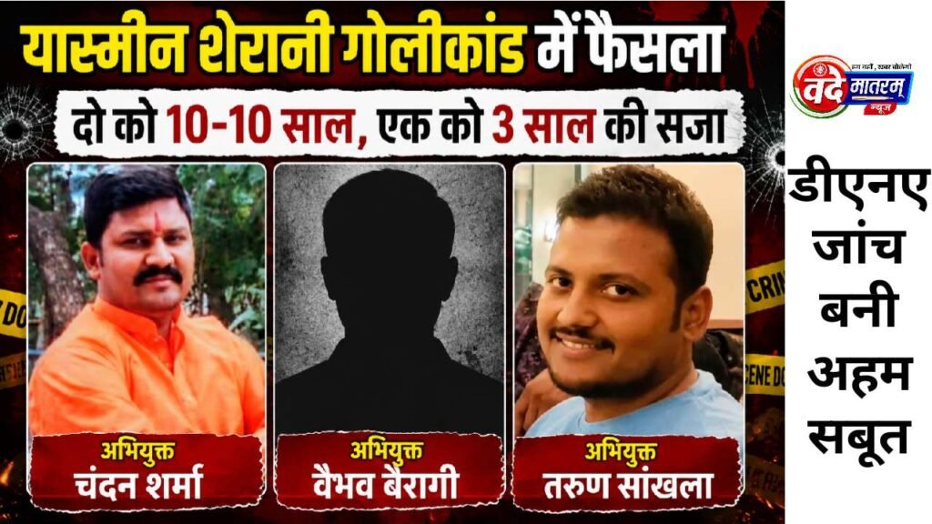 Ratlam : यास्मीन शेरानी गोलीकांड में फैसला, अभियुक्त वैभव बैरागी और चंदन शर्मा को 10-10 साल की सजा 1 Verdict in the Ratlam shooting case