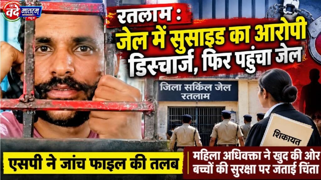 Ratlam : डबल मर्डर का आरोपी राहुल जाट डिस्चार्ज, फिर पहुंचा जेल 1 Ratlam District Circle Jail